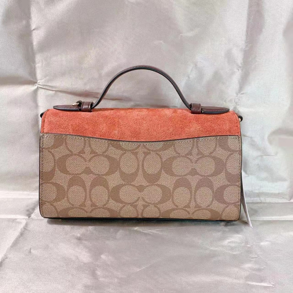 Coach C8516 Kleo Top Handle In Signature Canvas In Gold/Khaki Multi Coach C8516 Kleo Top Handle In Signature Canvas In Gold/Khaki Multi